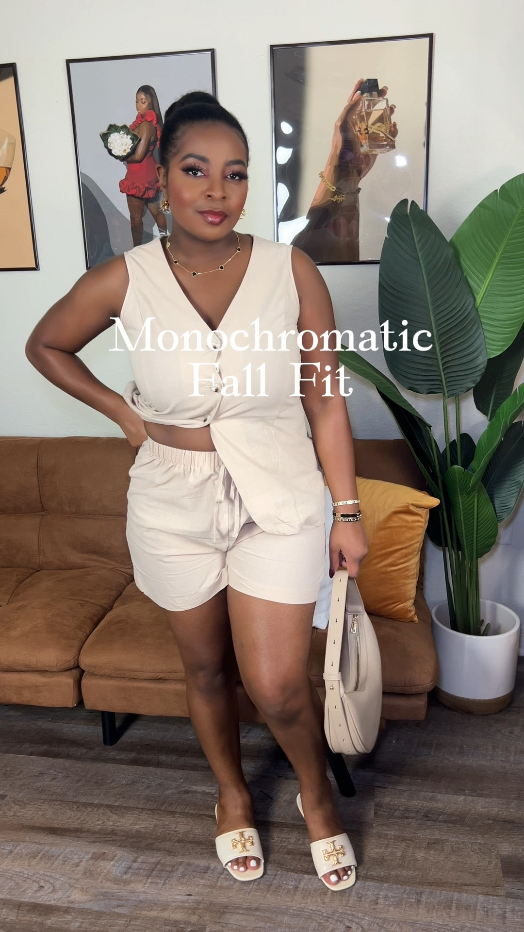 Another Florida girl fall outfit ✨ I’m so pleased with the way this came out. I LOVEEEEE for a monochromatic look ✨ 
Outfit details ⬇️
Set @shein_us 
Sandals @toryburch 
Bangles @coach 
Bag @sheinofficial 
Fragrance @bathandbodyworks & @lattafa_perfumes 
#grwm #fall #falloutfits #monochromatic #falloutfitideas #grwmreel #easyoutfitideas #style #styleinspiration #fashionstyle #fashionblogger #fashionable #florida #fallfashion #gyp #fyp #explorepage 

#LTKSeasonal #LTKFindsUnder100 #LTKStyleTip