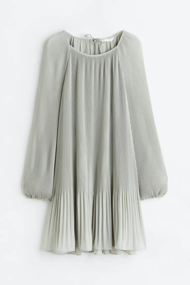 Plissiertes Chiffonkleid | H&M (DE, AT, CH, NL, FI)