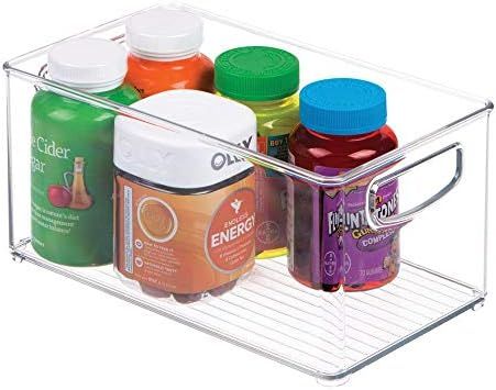 mDesign Deep Plastic Storage Bin with Handles for Organizing Hand Soaps, Body Wash, Shampoos, Lot... | Amazon (US)