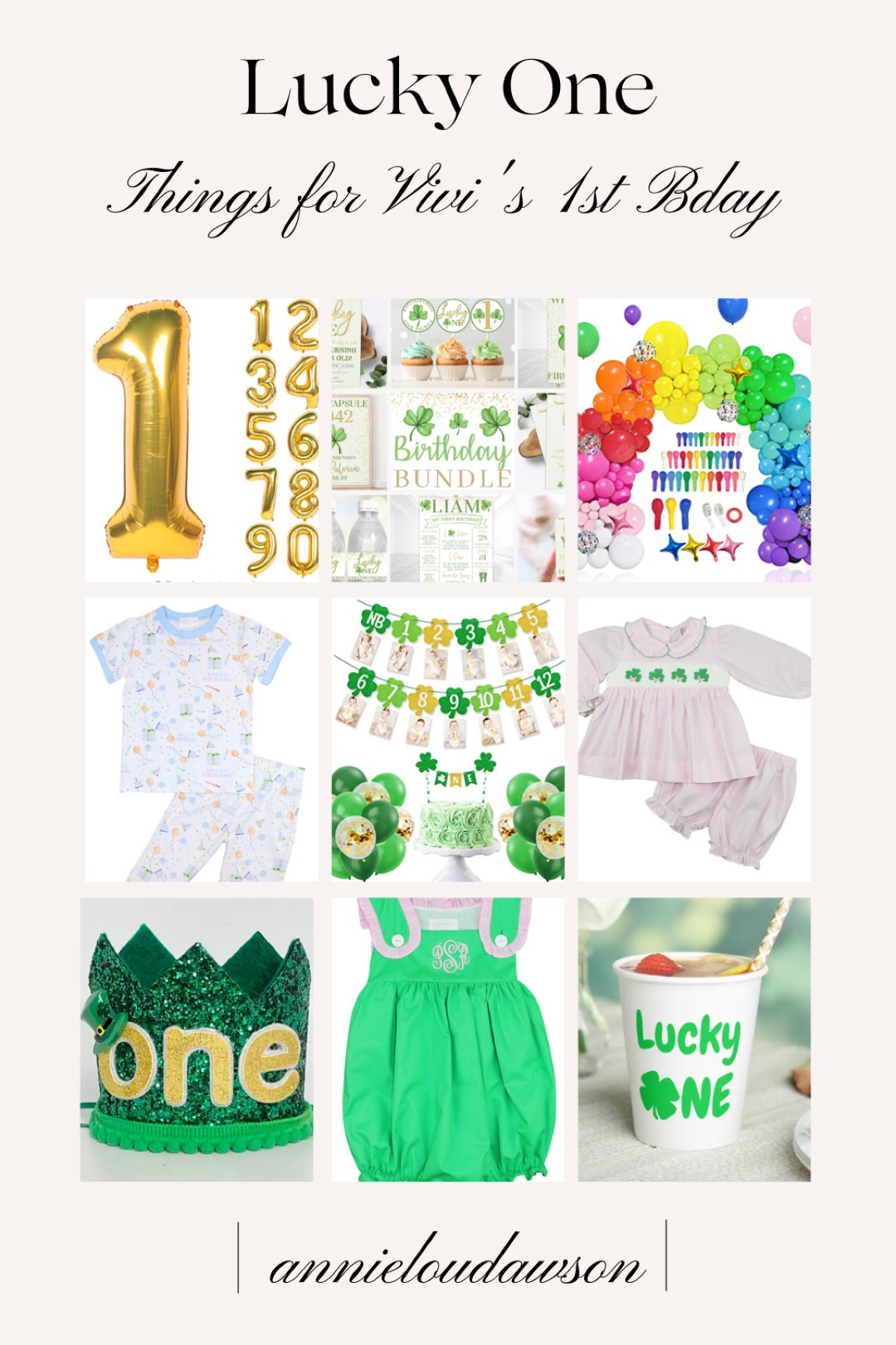Hard to believe Vivian will be 1 on March 16th! She truly is a Lucky One 💚 Some things we have for her birthday that will work for any party you are hosting 

#ltkfamily #1stbirthday

#LTKFind #LTKkids #LTKbaby