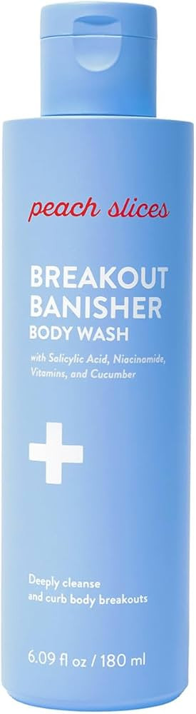 Peach Slices - Breakout Banisher Body Wash (6.09 oz) - 1% Salicylic Acid & Glycolic Acid - Clear ... | Amazon (US)