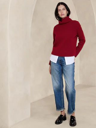 Chiara Cashmere Turtleneck Sweater | Banana Republic (CA)