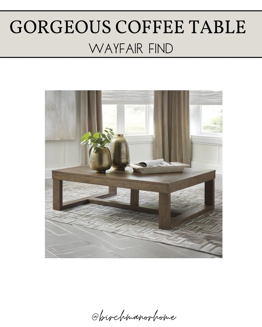 This coffee table is stunning and the price is so good! 

#coffeetables #livingroom #wayfair #wayfairfurniture


#LTKHome