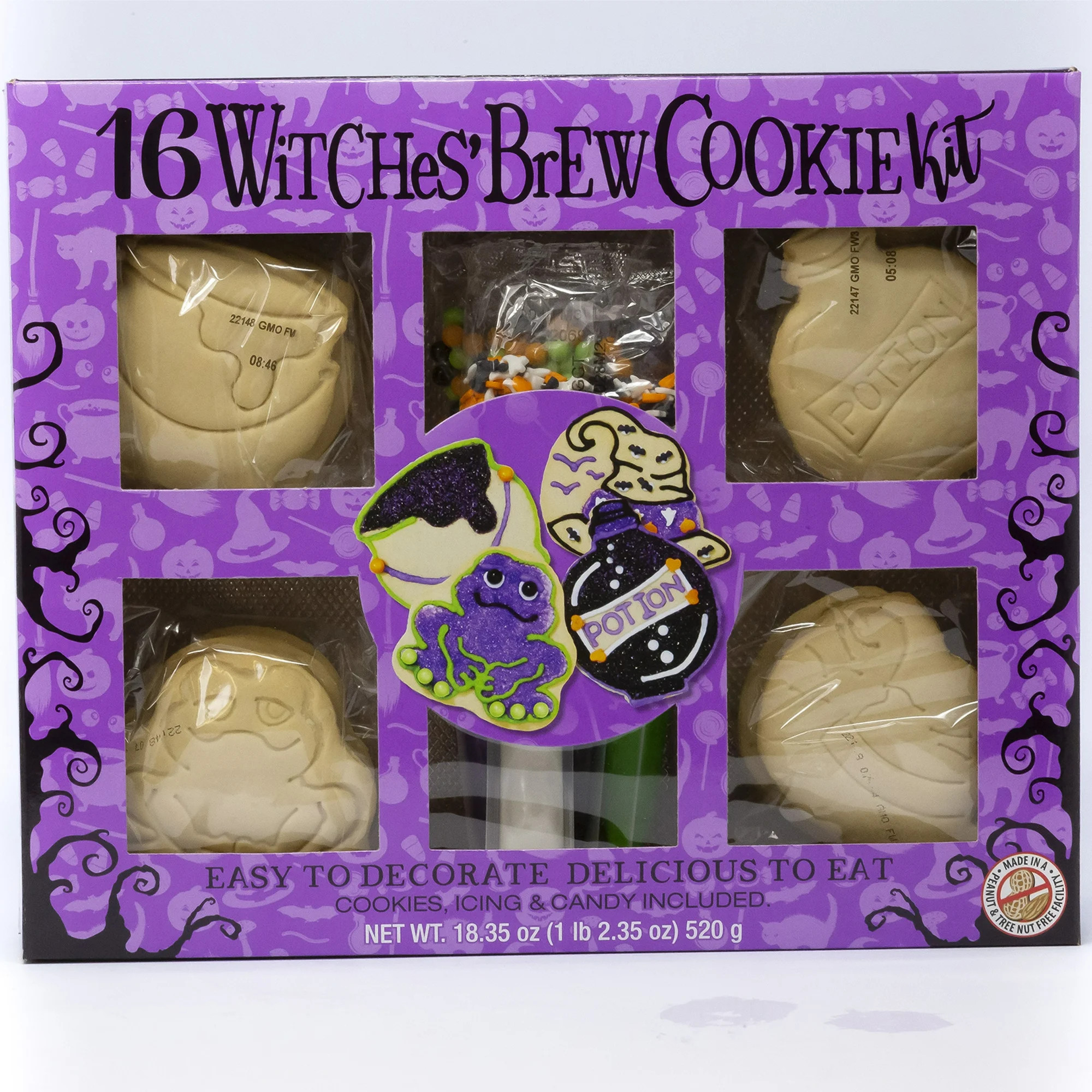 Freshness Guaranteed Witches' Brew Cookie Kit, 18.35 OZ, 16ct - Walmart.com | Walmart (US)