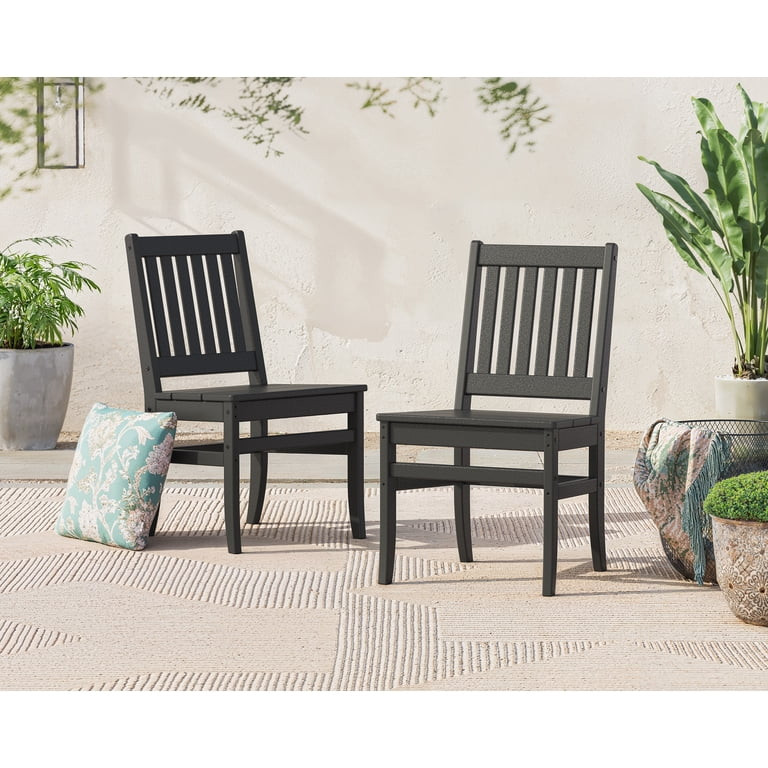 Better Homes & Gardens Southlake Outdoor Dining Side Chair (2 Chairs), All-Weather HDPE, Patio Se... | Walmart (US)