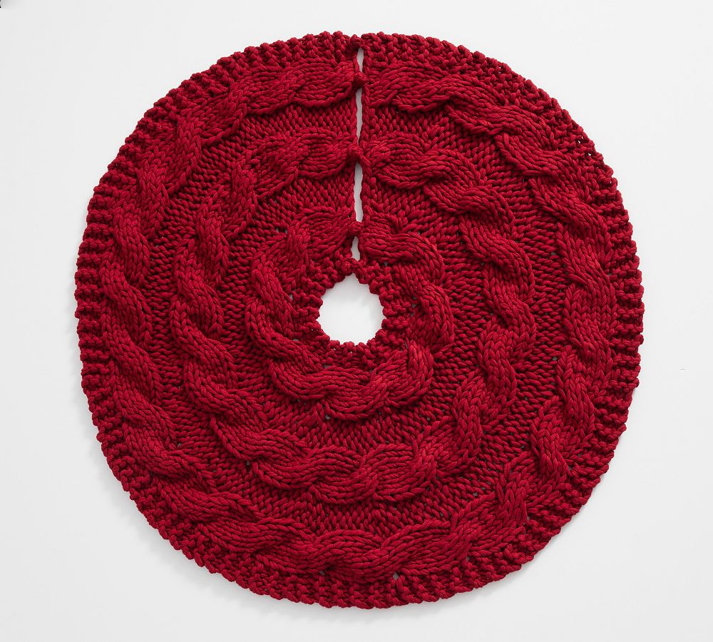 Colossal Handknit Tree Skirt | Pottery Barn (US)