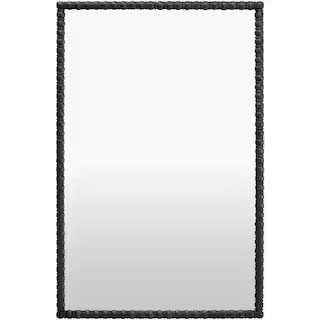 Galey Alix Karling Blair Traditional Full-Length Mirror, 72 in. H x 47 in. W x 3 in. D, Black | The Home Depot