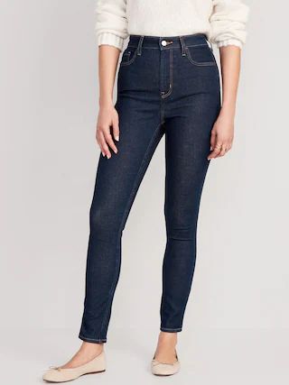 Extra High-Waisted Rockstar 360&#xB0; Stretch Super-Skinny Jeans for Women | Old Navy (US)