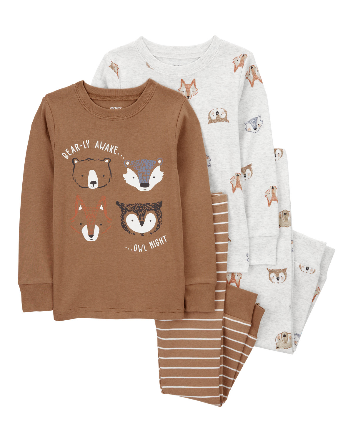 Baby 4-Piece Woodland Creatures Pajamas | Carter's Inc