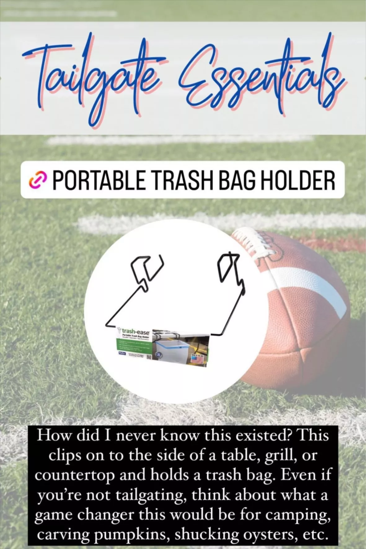 AMERICAN MADE THE ORIGINAL- Trash-Ease-Table - Portable Trash Bag