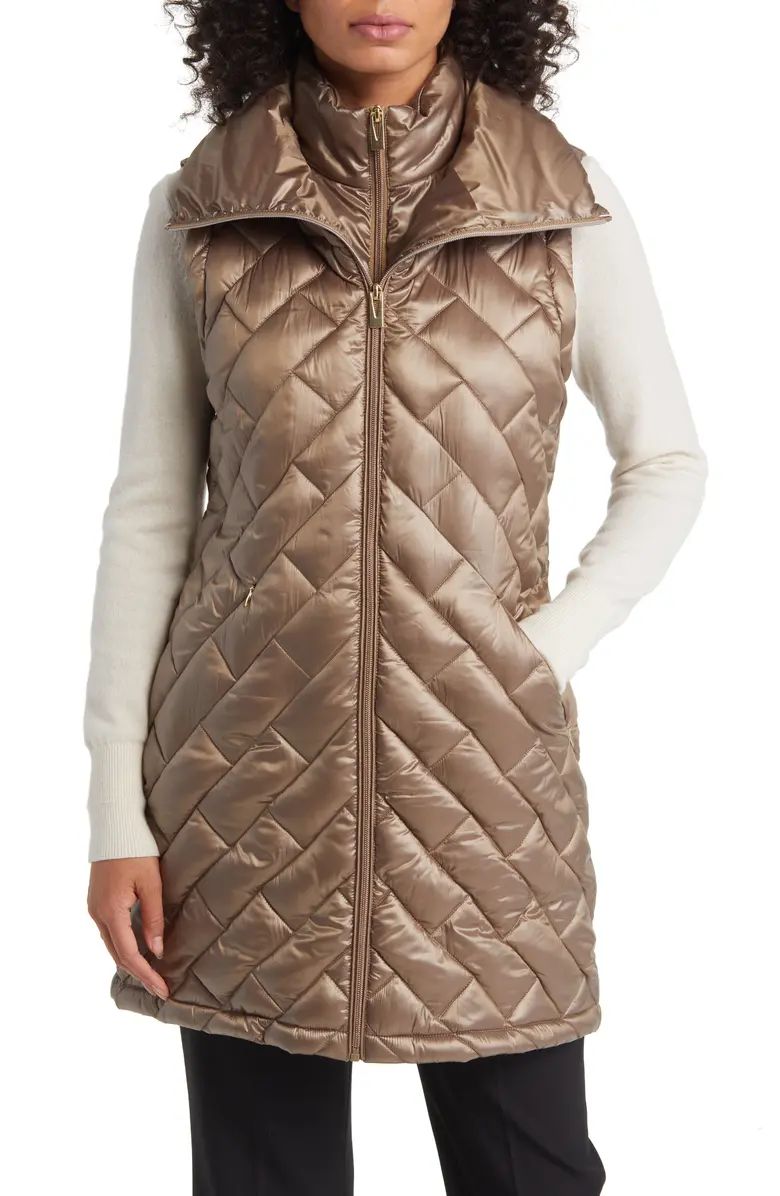 Quilted Puffer Vest with Bib | Nordstrom