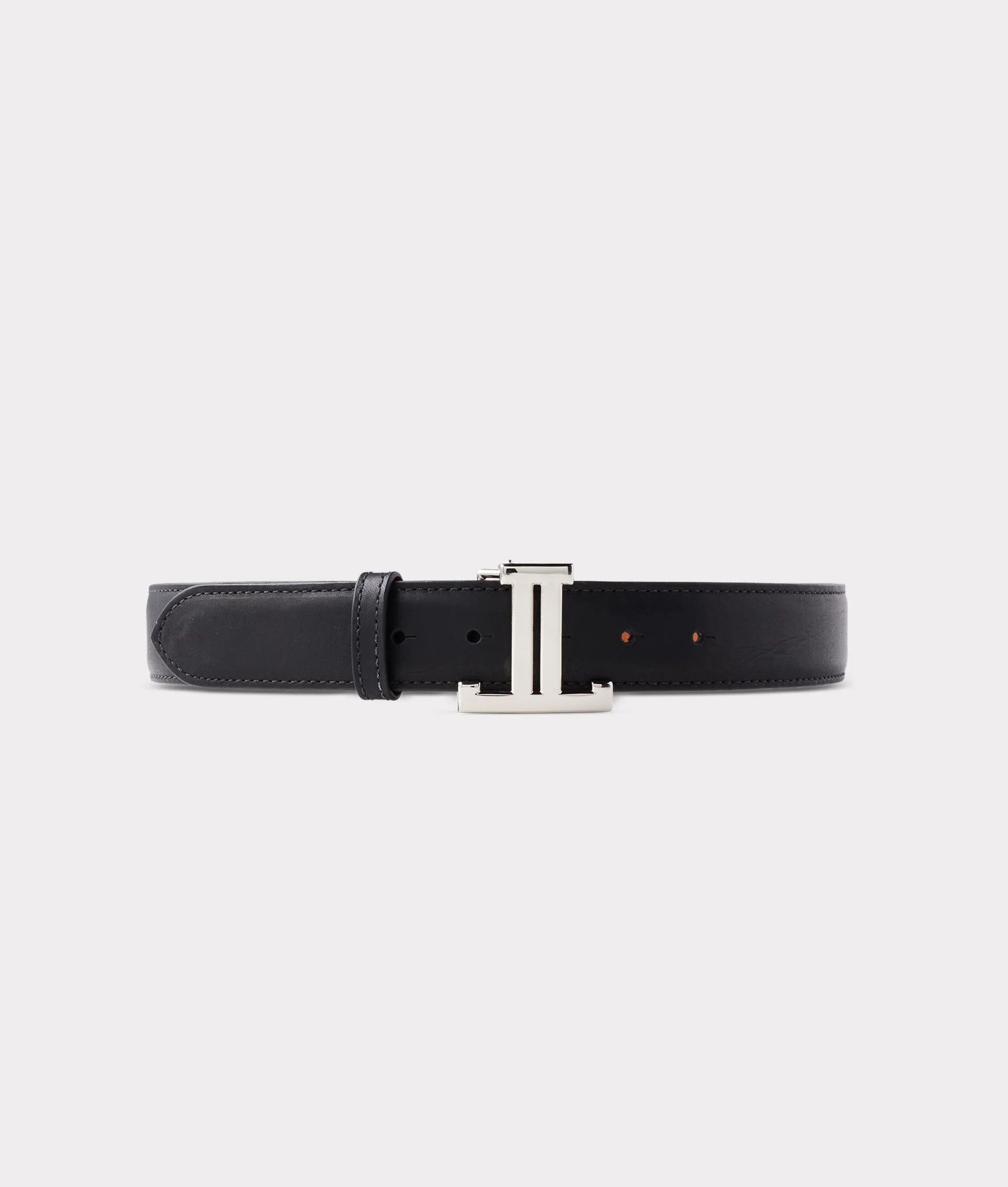 Women's Mirrored L Belt :: Black L | Lucchese Bootmaker