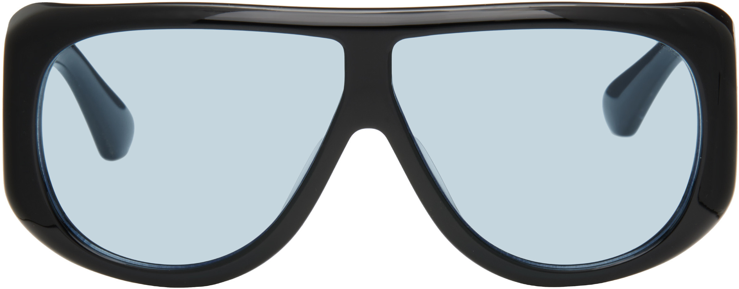 Port Tanger Black Gambia Sunglasses | SSENSE