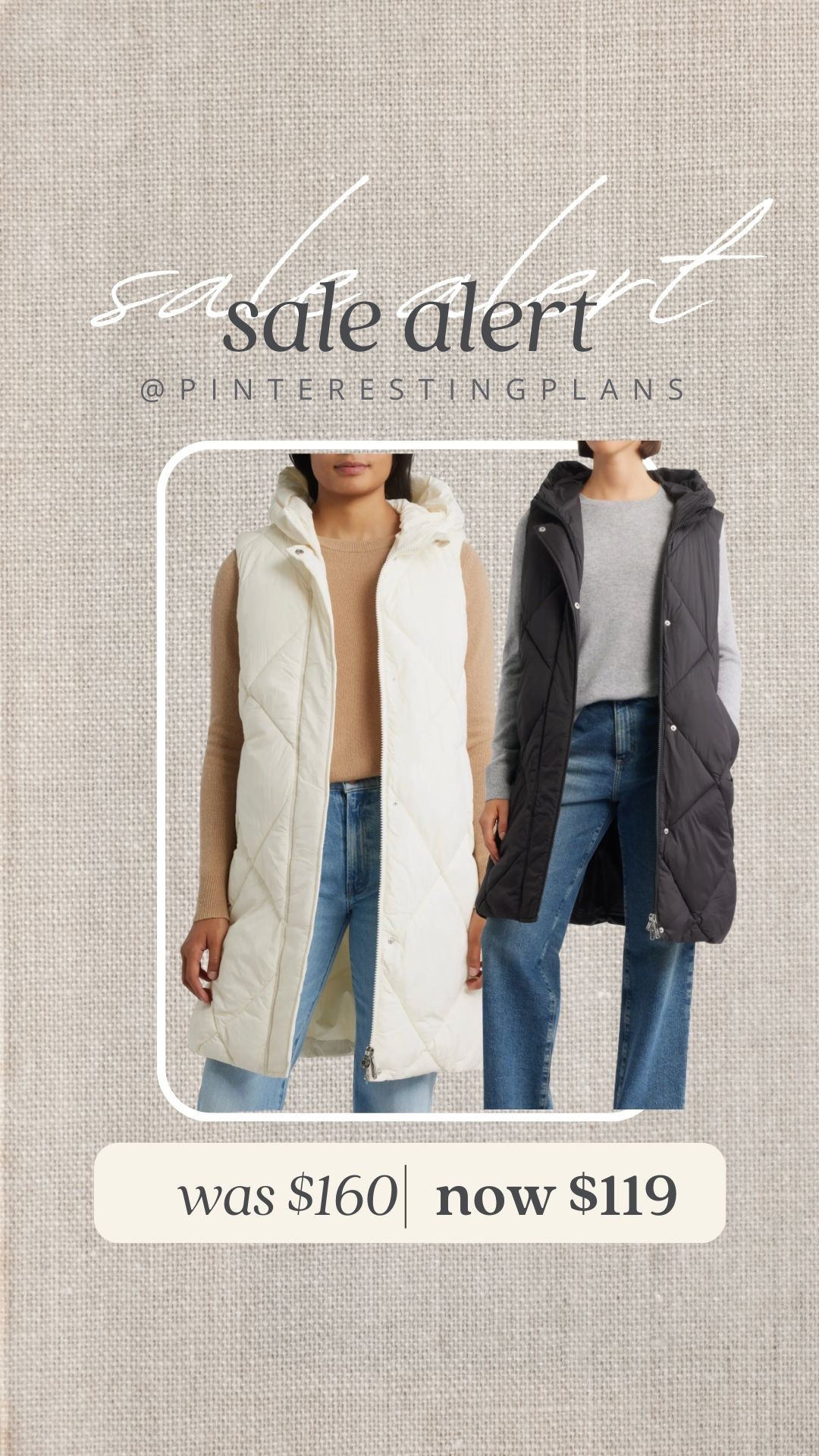 Long puffer vest on sale!  

#LTKootd #LTKSaleAlert #LTKFindsUnder100