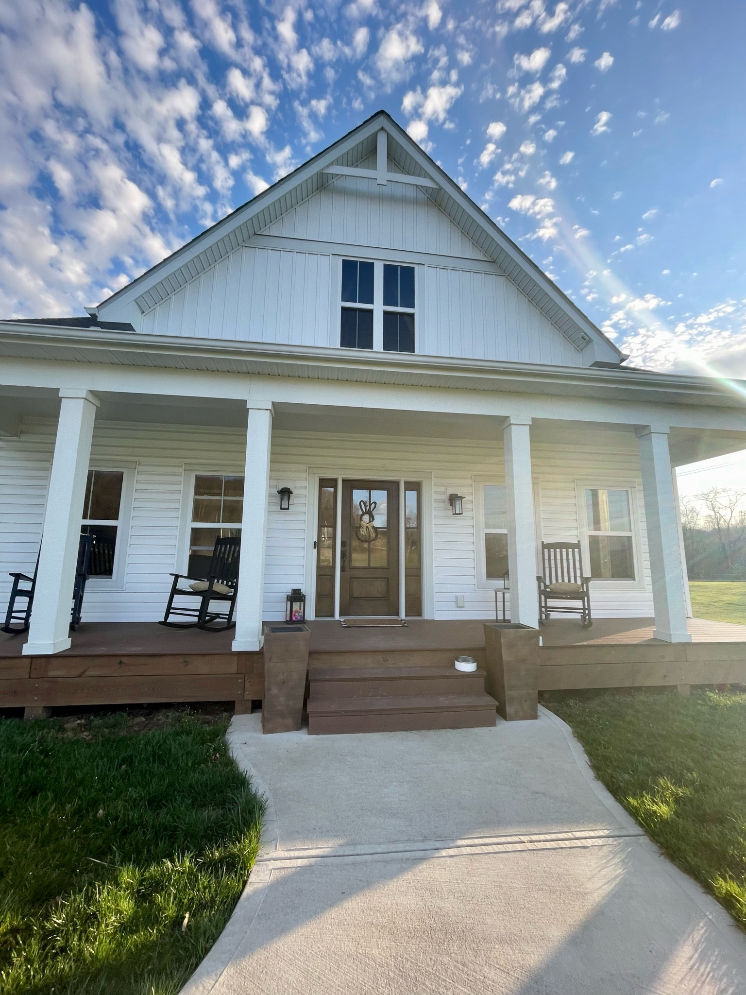 Love our simple porch! So many budget friendly Walmart and Amazon finds make it cozy 

#LTKhome #LTKFind