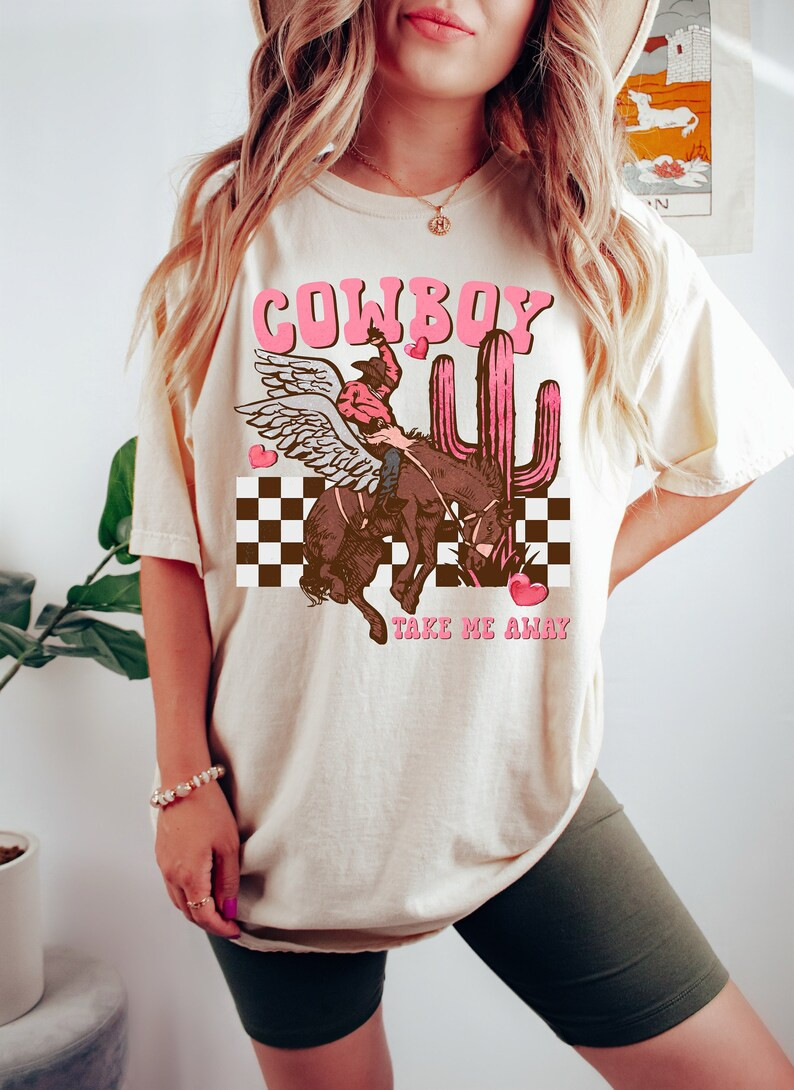 Cowboy Take Me Away Shirt,Western Valentines Day,Howdy Valentines Day Gift,Cute Gift For Cowgirl,... | Etsy (US)
