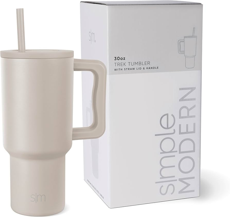 Simple Modern 30 oz Tumbler with Handle and Straw Lid | Insulated Cup Reusable Stainless Steel Wa... | Amazon (US)
