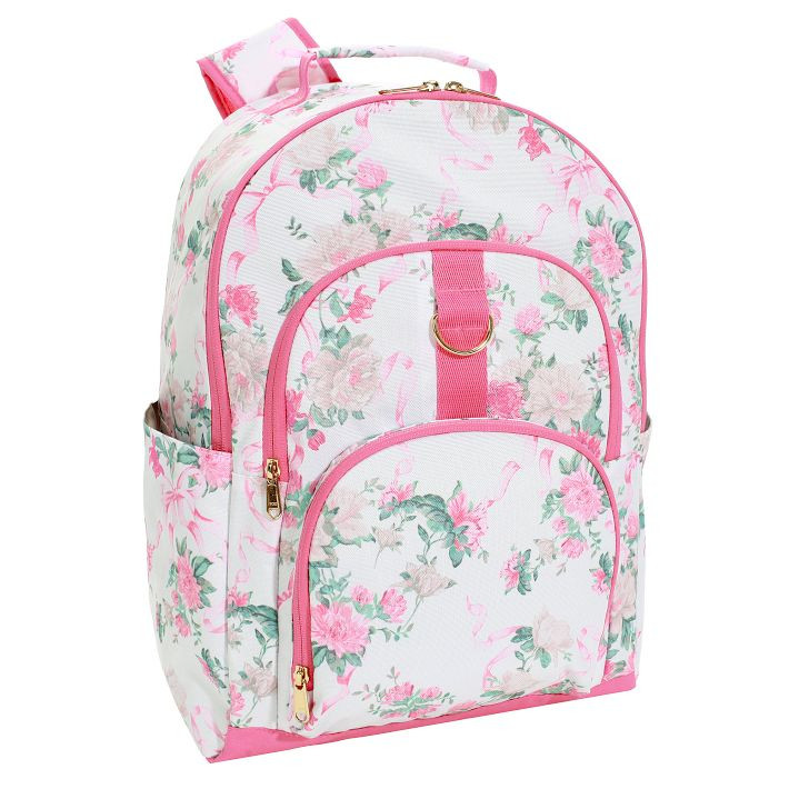 Gear-Up LoveShackFancy Pink Floral Ribbon Backpack | Pottery Barn Teen