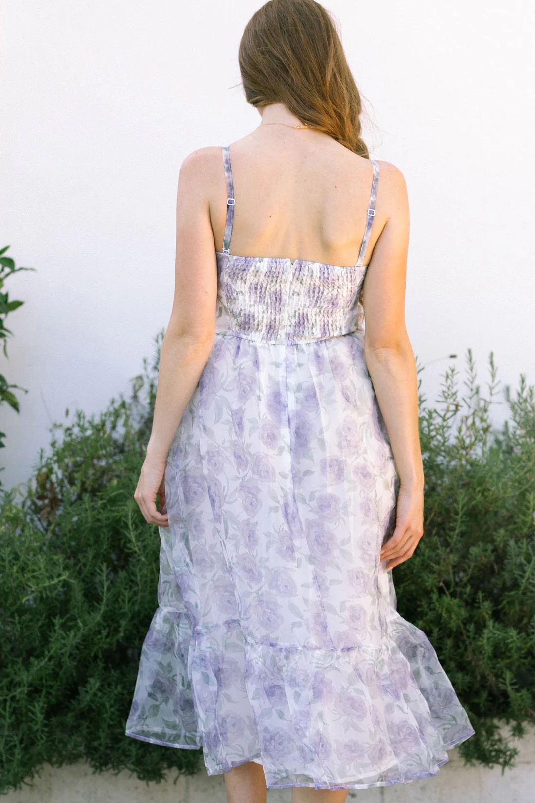 Serena Sweetheart Midi Dress | Morning Lavender