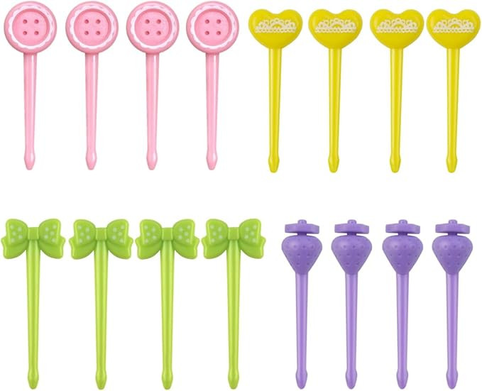 16 Pcs Fruit Picks for Kids Food Picks Bento Lunch Box Cute Animal Toothpicks Lunch Bento Accesso... | Amazon (US)
