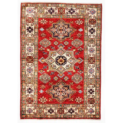 Tribal One-of-a-Kind 3′4″ X 5′0″ New Age Wool Area Rug in Red/Ivory | Wayfair North America
