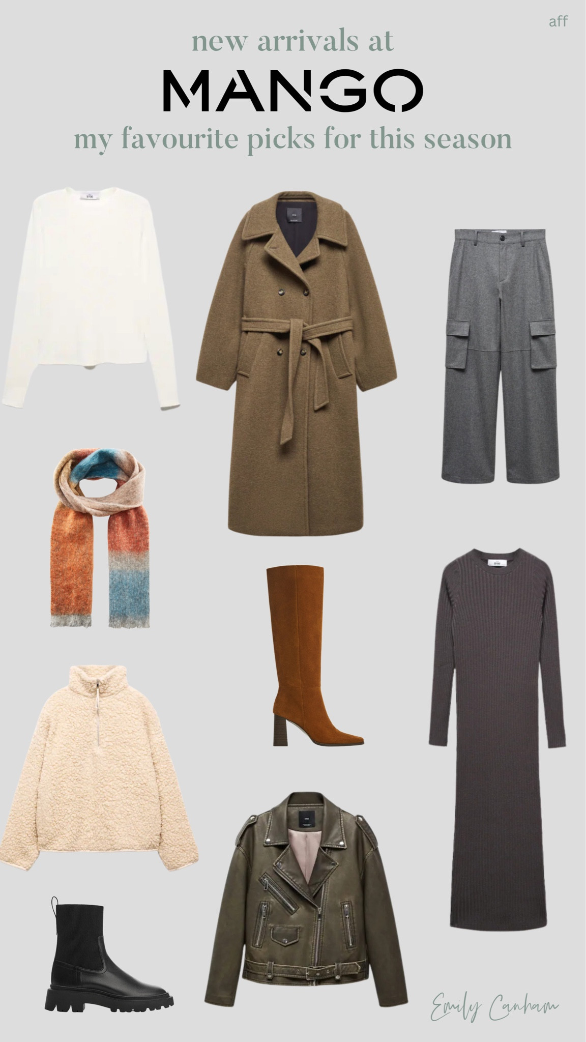 NEW IN at MANGO 😍😍 these are all such wardrobe staples and so easy to dress up or pair with other pieces. These are my fav picks from Mango for Autumn / Winter rn 🙌🏼 time to grab those key pieces before they’re gone 🫶🏼🧥👢 #mango #mango #mangonewin #handm #newin #autumnfashion #aw23 #autumnal #boots #coat #scarf 

#LTKfindsunder100 #LTKSeasonal #LTKstyletip