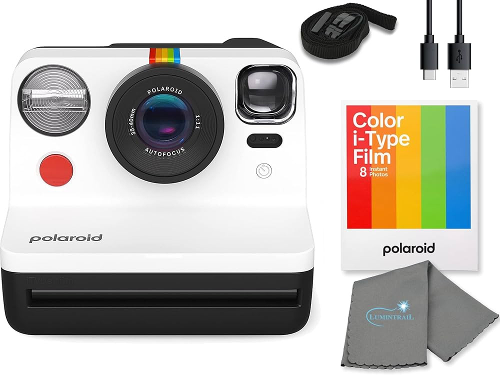 Polaroid Gen 2 Now I-Type Instant Film Camera - Black & White Bundle with a Color i-Type Film Pac... | Amazon (US)