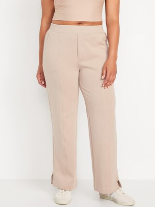 High-Waisted Dynamic Fleece Trouser Pants | Old Navy (US)