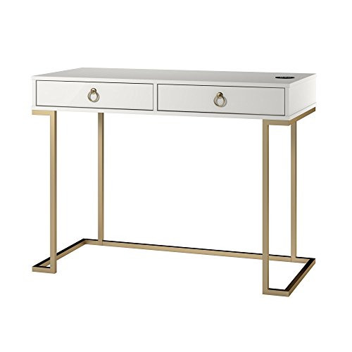 Ameriwood Home Writing Desk, White | Amazon (US)