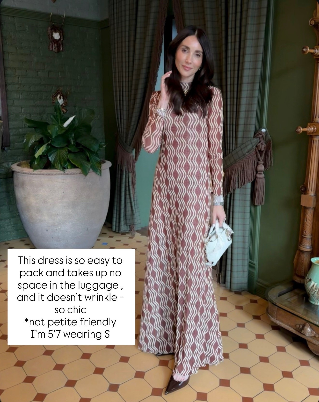 this dress is such a dream for travel 🤍 packs down to nothing and doesn’t wrinkle at all. the fit is so flattering and it instantly feels put together with minimal effort

note on sizing, not petite friendly, i’m 5’7 wearing a small

travel outfit, wrinkle free dress, chic style, elevated basics, vacation outfit, capsule wardrobe, annabrstyle

#LTKTravel #LTKootd #LTKSeasonal