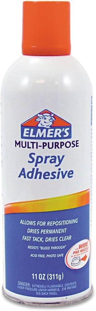 Elmer's E451 Multi-Purpose Spray Adhesive, 11 oz, Aerosol | Amazon (US)