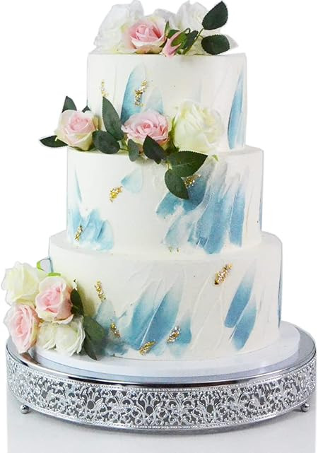 FEICTPOX Cake Stand, Metal Round Cupcake Dessert Stand Cake Display Holder Cookies Fruit Serving ... | Amazon (US)