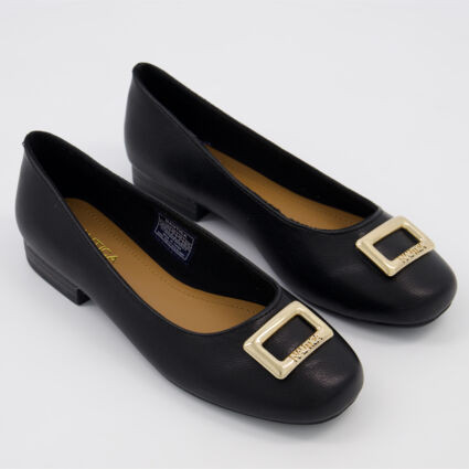 Black Halsell Ballerinas | TK Maxx