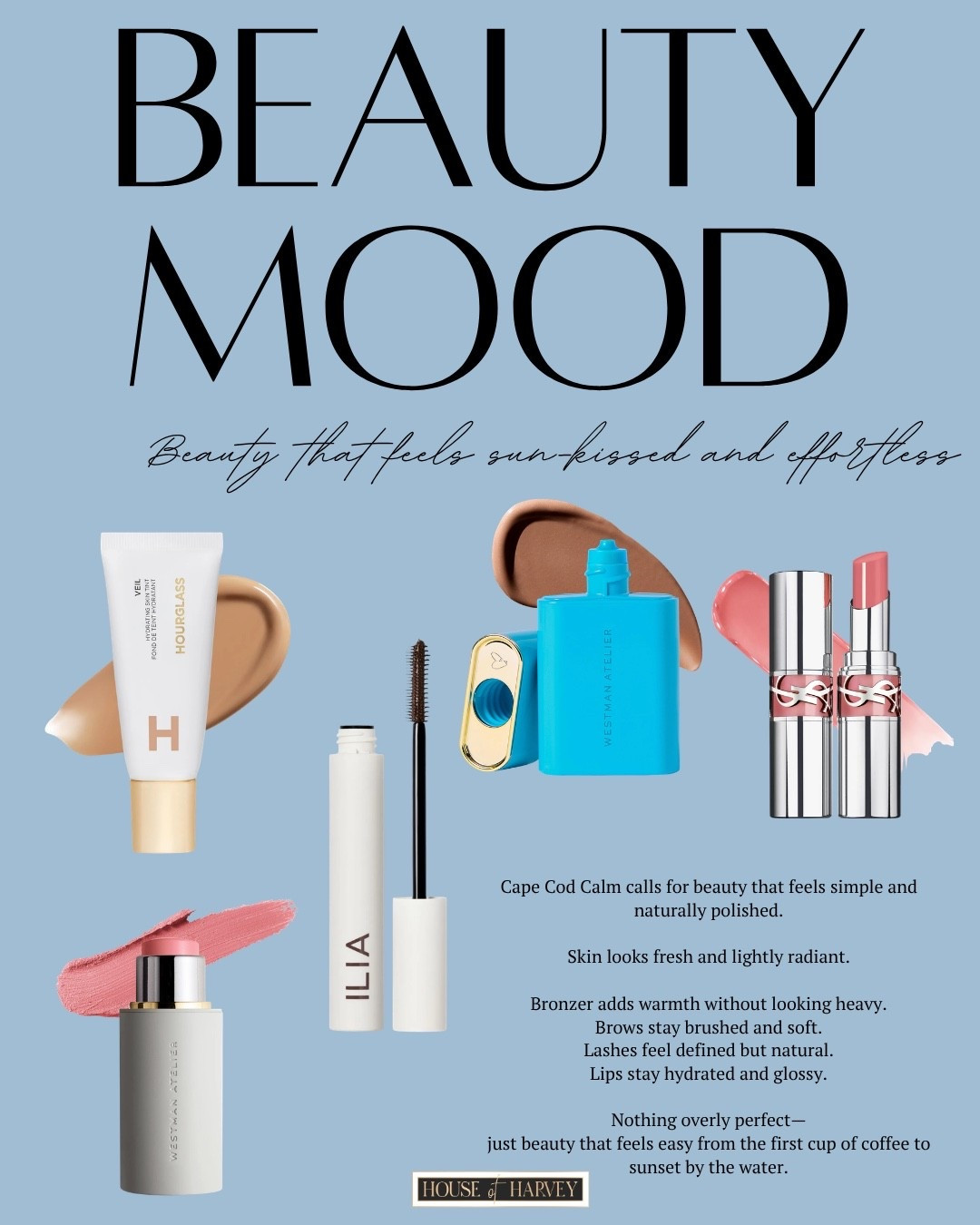 BEAUTY MOOD—this week it’s about softer layers, woven textures, and easy pieces that feel relaxed in the best way. Lightweight knits, easy denim, and simple outfit formulas feel right for coffee walks, salty air, and slower summer evenings. I have some beauty products that are perfect for this summer vibe! I have a foundation, cream bronzer and blush, mascara and lip balm. All are linked ⬆️

#ltkcreator #ltkfinds #ltkwatchnow #makeup #beauty #sephora #sephorafinds #summer #summermakeup

#LTKgrwm #LTKootd #LTKBeauty
