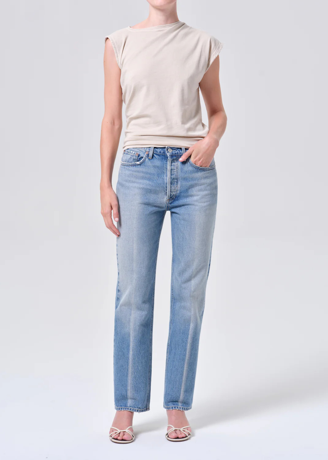 Lana High Rise Vintage Straight in Brink | AGOLDE