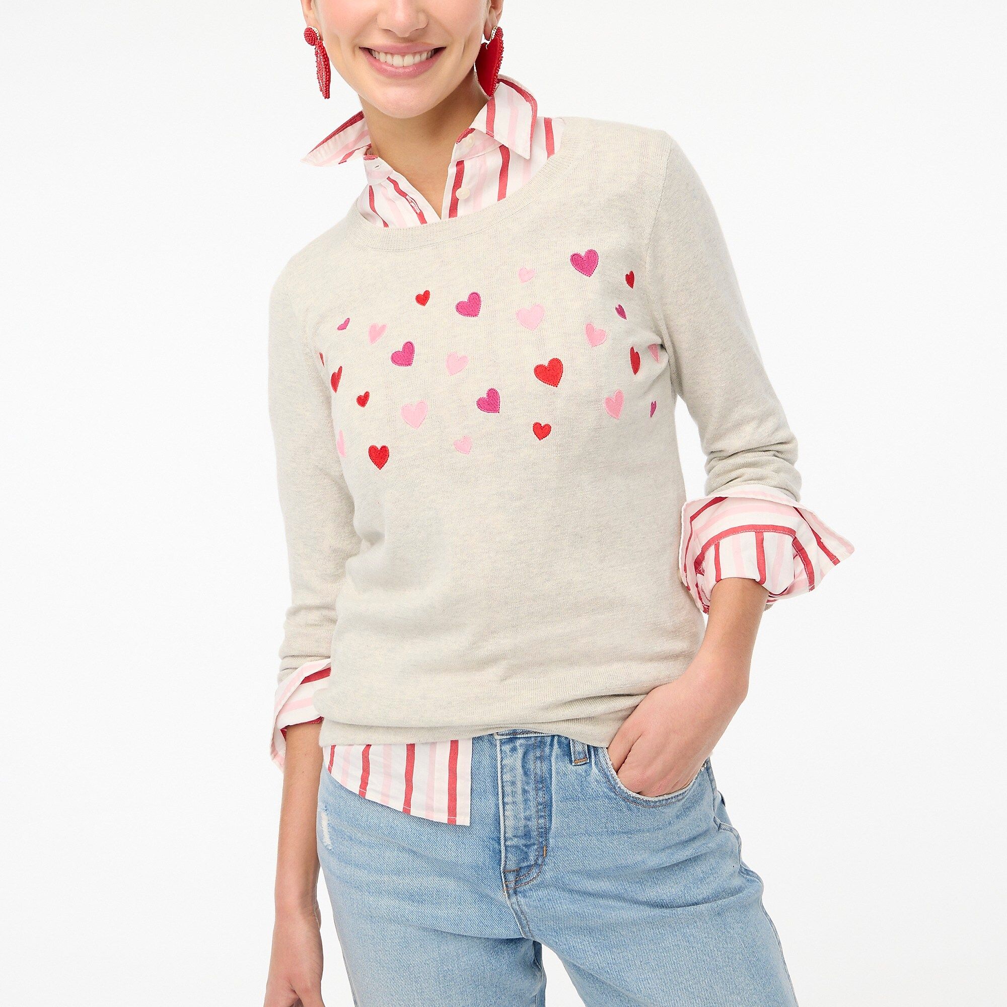 Heart Teddie sweater | J.Crew Factory
