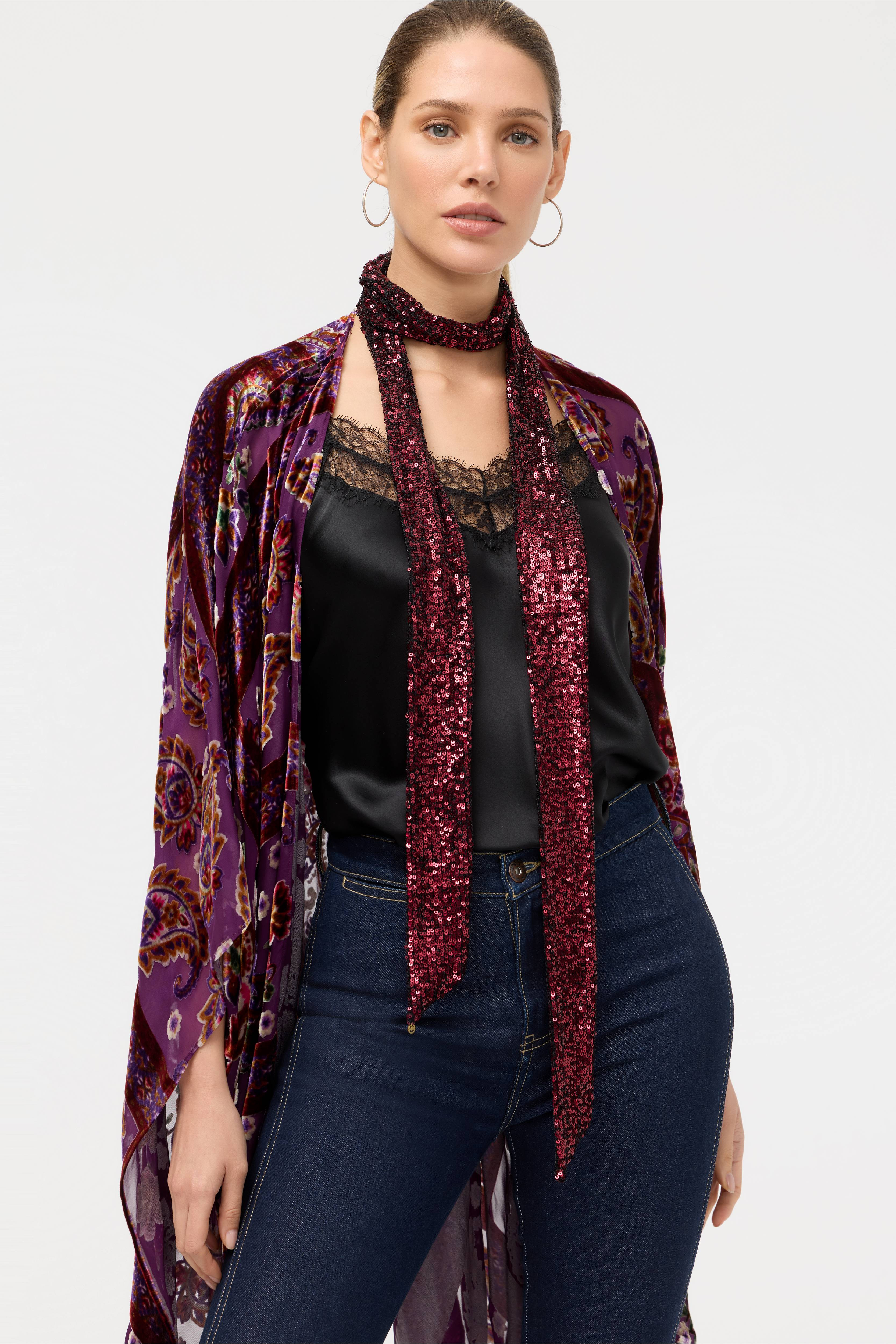 SHERI SEQUIN SKINNY SCARF
                                
                                    
 ... | Johnny Was