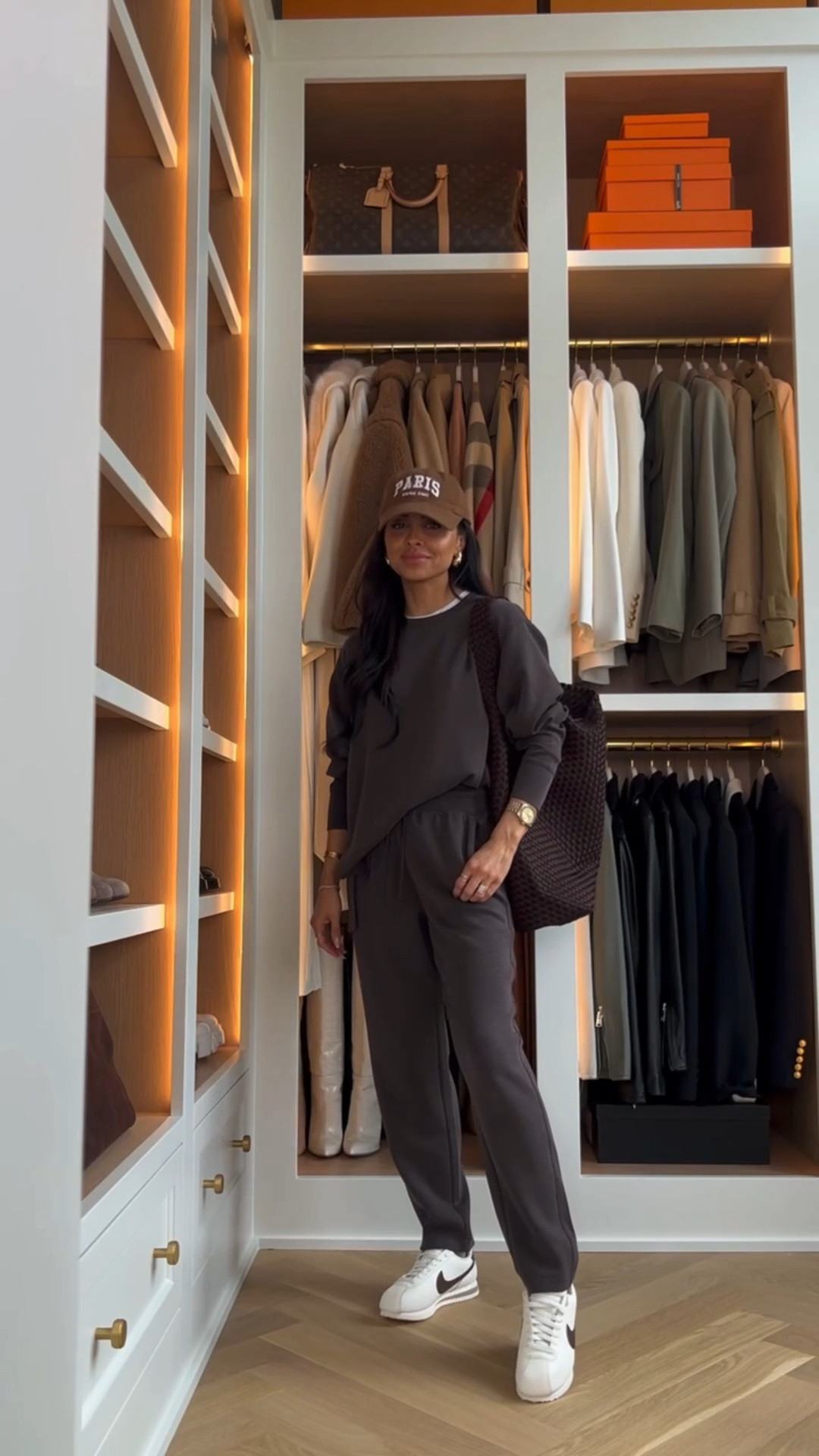 Fall travel outfit
Nordstrom Zella sweatsuit linking the updated version
Nordstrom white tee
Nike Cortez sneakers 
Naghedi braided bag

#LTKTravel #LTKSeasonal #LTKOver40