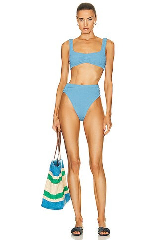 Hunza G Taylor Bikini in Sky Blue | FWRD | FWRD 
