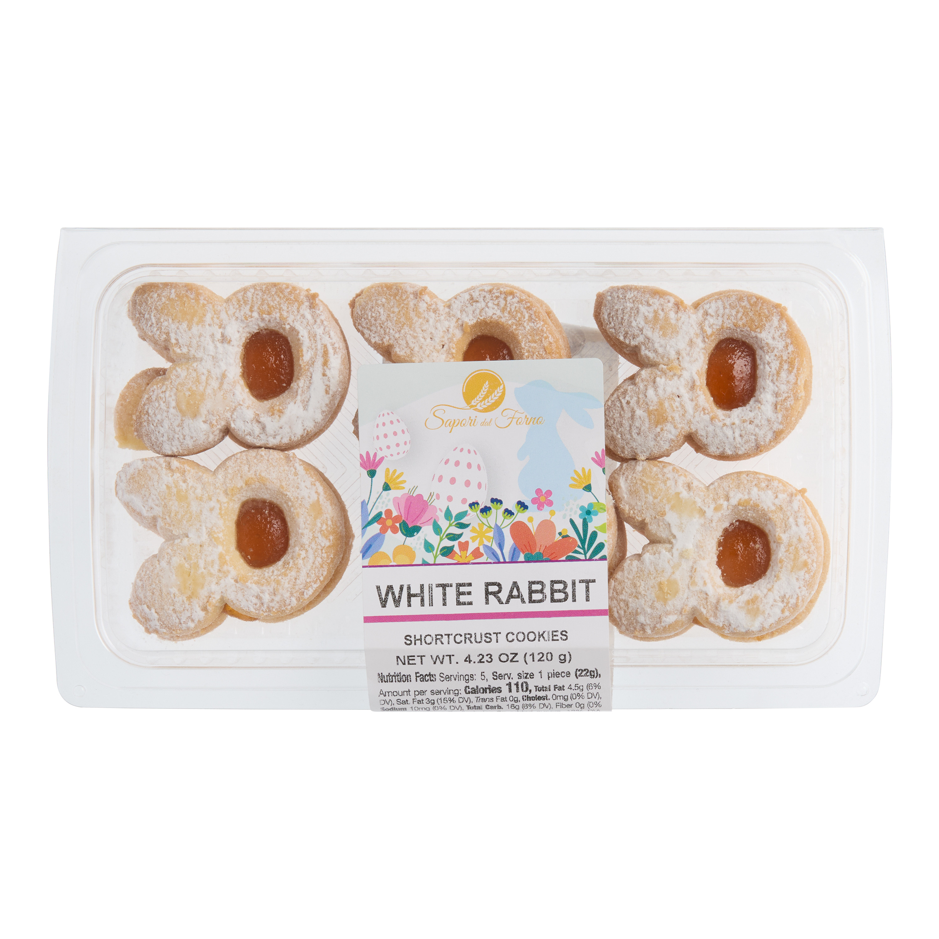 Sapori Dal Forno Bunny Apricot Sandwich Cookies Set of 2 | World Market