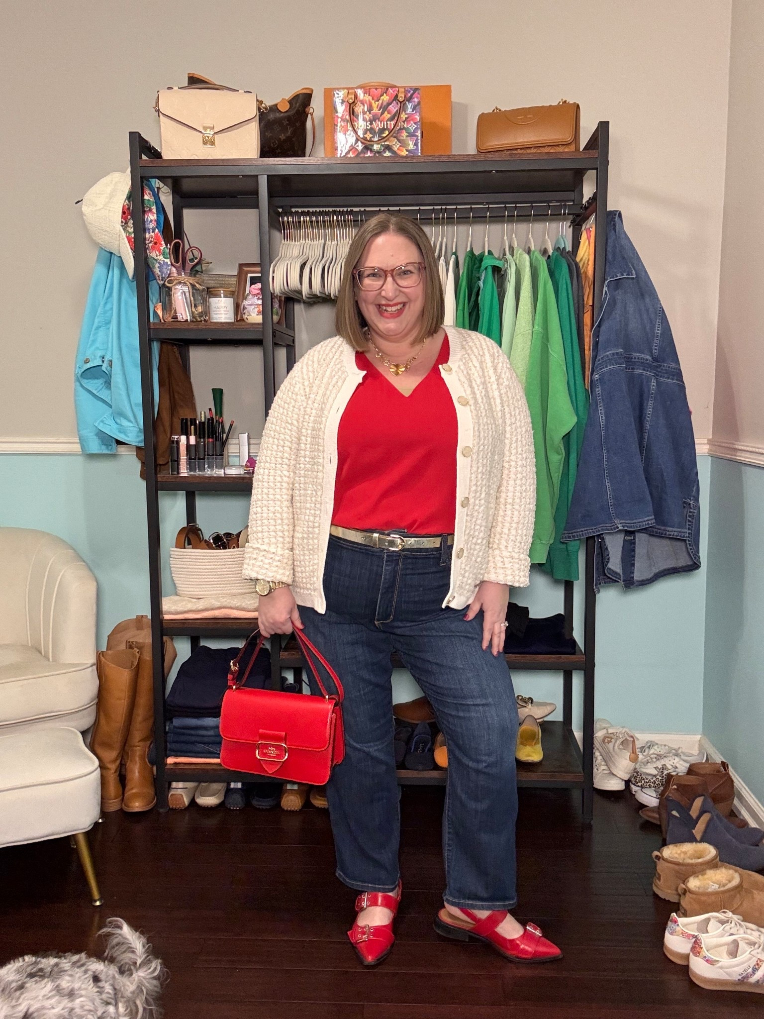 I sized down in the sweater because I knew I’d wear it open. 

Top is tts. 

I sized up in the jeans because I’m wearing the petite short. They’re great for apple shapes. 

Bag is Coach but I cannot remember the style name. Similar styles linked. 

Christmas outfit

#LTKootd #LTKPlusSize #LTKHoliday