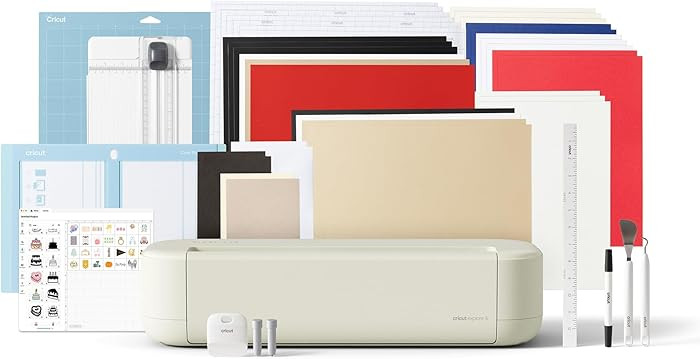 Cricut Explore\u00ae 5 Essential Bundle + Digital Content, Taupe - Precise Cutting Machine - Work... | Amazon (US)