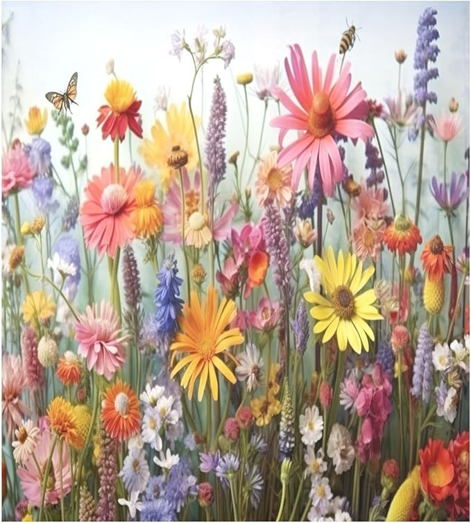 Dishwasher Magnet Cover, Wildflowers Magnet Sticker Fridge Panel Decal for Home Kitchen Decor, 23... | Amazon (US)