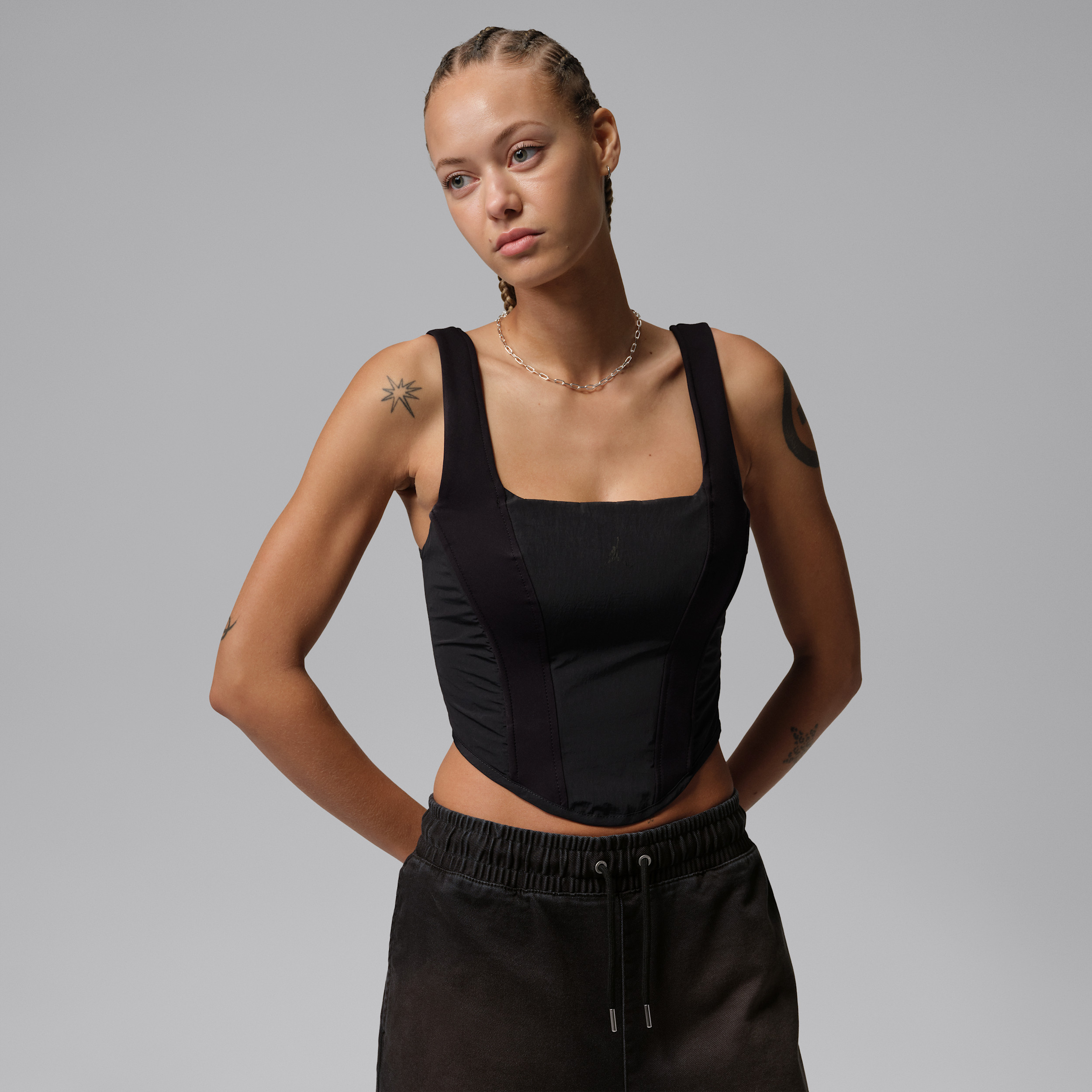 Women's Jordan Flight Club Corset in Black | IF1127-010 | Nike (US)