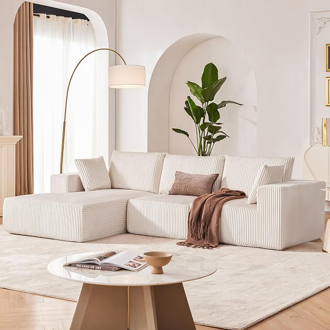 104” Modular Sectional Sofa, Sponge Sectional Sofa Couch for Living Room, Modular L-Shape Sofa ... | Amazon (US)