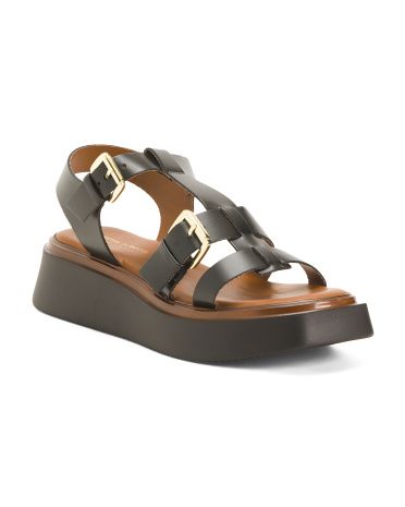 Made In Italy Leather Fisherman Sandals | TJ Maxx