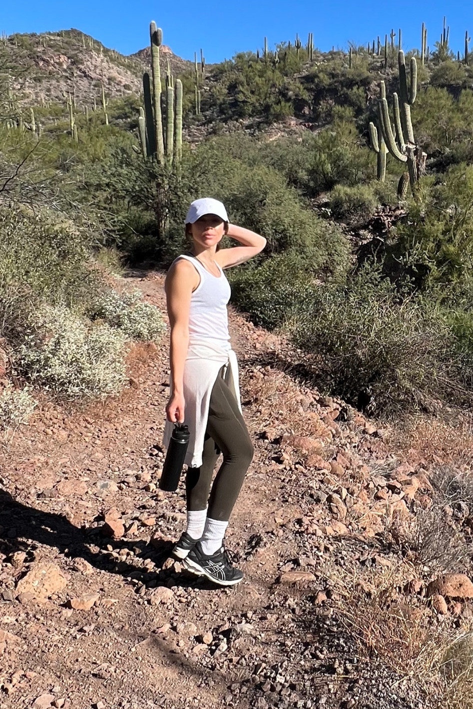 Summer hiking fit • Lululemon leggings • Asics • 

#LTKstyletip #LTKfit