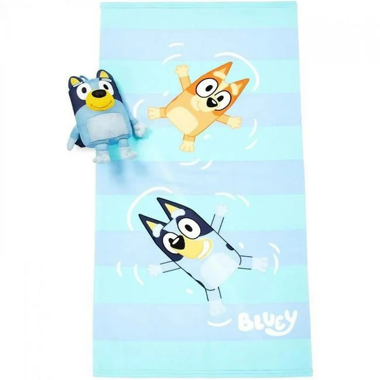 Bluey 871033 Bluey & Bingo Towel & Bath Buddy Set | Walmart (US)
