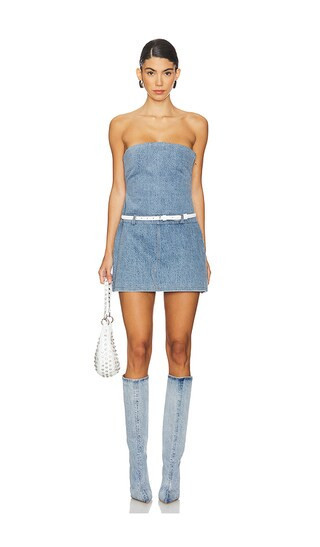 retrofete Rayne Dress in Denim-Light. - size L | Revolve Clothing (Global)