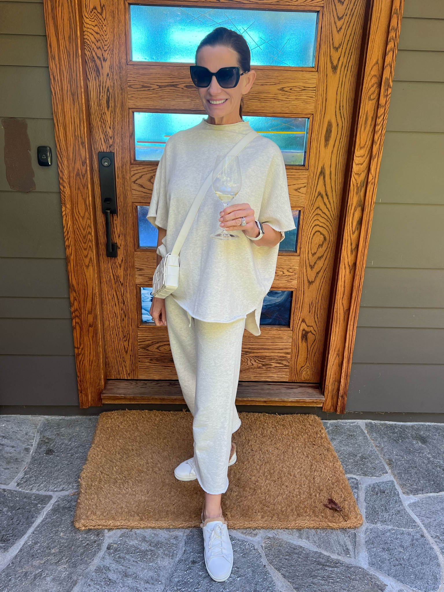 I absolutely love this matching set from Frank and Eileen. It’s so comfortable and can be styled so many different ways. Such a cozy everyday fall look. Great for travel days, running errands, and so much more.🤍 Runs a bit large, I sized down a size  

#LTKSeasonal #LTKtravel #LTKover40
